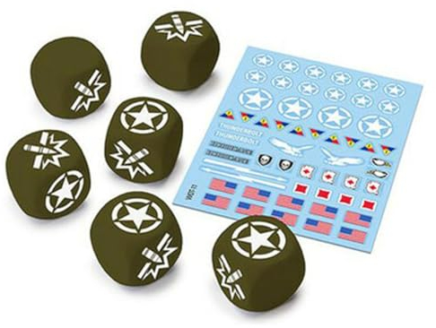 Gale Force Nine: U.S.A. Würfel (x6) & Aufkleber (x1) für World of Tanks
