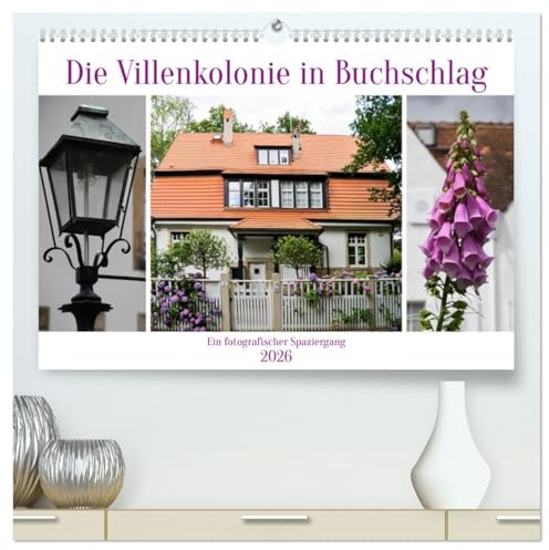 Die Villenkolonie in Buchschlag (hochwertiger Premium Wandkalender 2026 DIN A2 quer), Kunstdruck in Hochglanz: Die Villenkolonie als Gesamtanlage ist ein geschütztes Kulturdenkmal (CALVENDO Orte)
