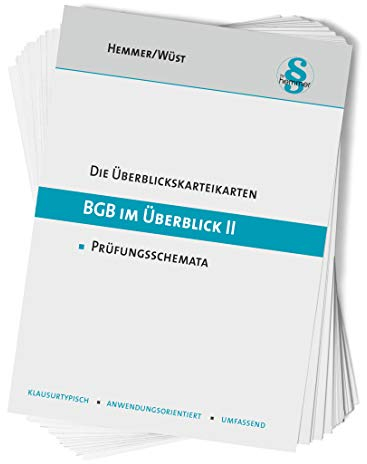 BGB im Überblick / Übersichtskarteikarten: BGB im Überblick / BGB im Überblick II: Übersichtskarteikarten / Karten