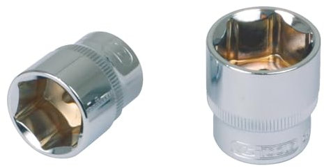 KS Tools 918.1406 - Douille 6 pans 1/4 - 6 mm - Gamme CHROMEplus - Pour une utilisation manuelle - En Chrome Vanadium - Finition chromée