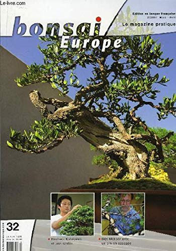 Bonsai Europe N°32 : Hiruharu Kobayashi et une azalée. Gihs Meboer crée un pin en cascade. Technique pour améliorer un érable du Japon.