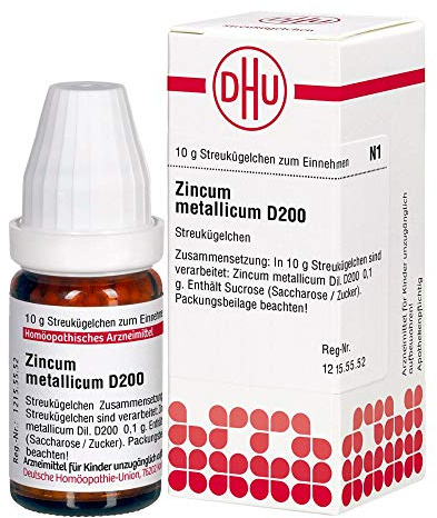 DHU Zincum metallicum D200 Streukügelchen, 10 g Globuli