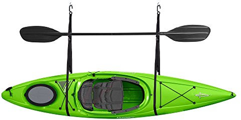 RAD Sportz Kayak Storage Straps Garage Canoe Hangers with 55 lb Capacity, Black
