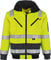 4 in 1 Warnschutz-Pilotenjacke THOSA, Grösse 4XL, abnehmbare Ärmel, herausnehmbares Fell, wasserdicht, gelb