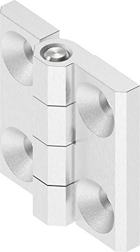 CTA Dichtungen 1x 180° Anschraubscharnier Edelstahl poliert 60x60 für M8 Senkschraube 1C56-U13-PH