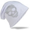 Miobo Slouch Beanie Mütze, Long, Totenkopf Motiv, Herren Damen,StrassTK-Weiss