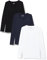 berydale Camisa Manga Larga Mujer, Pack de 3, Multicolor (Negro/Azul Oscuro/Blanco, Paquete de 3), S