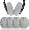 Geekira Stretchable Stoffbezüge für Kopfhörer - Waschbare Hygienische Ohrpolster-Schutzhüllen, Passend für 8-13cm Ohrmuscheln - Ideal für Fitnessstudio, Sport (Grau, 2 Paar)