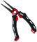 Rapala Unisex-Adult Angelzange RCD Mag Spring Pliers-Angelzubehör mit Edelstahlbacken-Magnetisch-Ergonomische Softgrip-Griffe Zange, Schwarz/Rot, Einzigartig