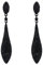 EVER FAITH Damen Ohrringe Österreichische Kristall 2 Blatt Träne Ohrstecker für Party Hochzeit Schwarz