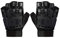 LIOOBO Special Forces Taktische Halbfinger-Paintball-Handschuhe Begabte Outdoor-Ausrüstung verformte magische Lederschutz-Schutzhandschuh (Schwarz, XL)