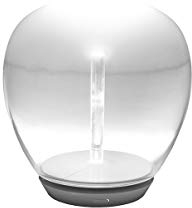 Artemide Empatia Table LED Tischleuchte aus Mundgeblasenem Glas/Methacrylat/Aluminium in der Farbe Weiß 11W, Maße: 16cm x 16xm x 19cm, 1813010A
