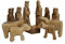 Bethlehem Gifts TM Weihnachtskrippenfiguren aus Olivenholz, geschnitzt, 7 cm