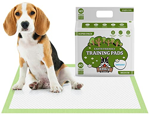 Pogi empapadores medianos para Cachorros – antifugas y absorbentes – 45 × 60 cm, 40 Unidades