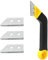 Coitak Tile Grout Saw Angled Grout Saw with 3 Pieces Extra Blades Replacement for Tile Cleaning