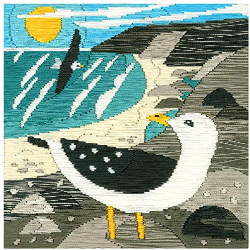 Bothy Threads Langstich-Set Möwen, 16x16cm, SSMJ1, Zählmuster