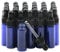 Rowiz 30 PCS 5ml Small Dropper Bottles Essential Oil Glass Bottle,Lotion Perfume Sample Vials with Glass Eye Dropper and Black Caps (blue)