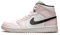 Nike Air 1 Mid BQ6472-110, colore: bianco pelle di serpente , Viola chiaro/Nero-bianco, 36.5 EU