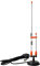 UAYESOK Heavy Duty Magnetic Mount Mobile Antenna Dual-Band 2m 70cm VHF/UHF Mag Base Antenna PL-259 Plug for Vehicel Truck SUV Mobile Radio Scanner Repeater System