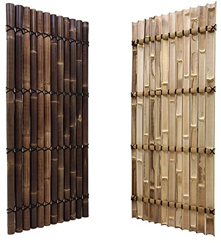 DE-COmmerce Sichtschutz aus Bambus Zaun Gartensichtschutz Zaunelement XXL Slim Nigra (BxH) 90 cm x 200 cm
