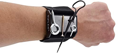 TIFLER Magnetarmband, Magnethalter für das Handgelenk, Magnetischer Nadelhalter