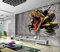 XLMING 3D-Dinosaurier-Tapete, benutzerdefinierte Wandbilder, Jurassic Park, Fototapete, Kinder, Jungen, Schlafzimmer, fototapete 3d effekt tapete Wohnzimmer Schlafzimmer Hintergrundbild-200cm×140cm