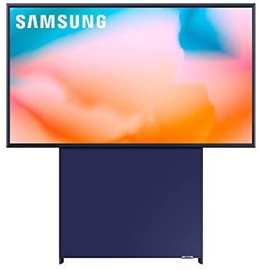 Samsung TV QE43LS05BAUXZT The Sero, Smart TV 43 Serie LS05B, QLED 4K UHD, Alexa e Google Assistant integrate, Blue White, Gamma 2022, DVB-T2
