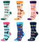 WeciBor Damen Lustige Bunte Socken, 6 Paar Mehrfarbig Dackel, Größe 39-42