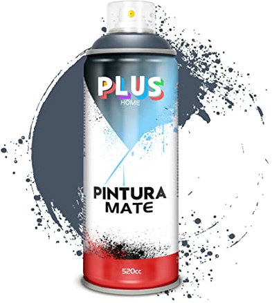 Pintura Spray 520cc para pintar todo tipo de super cies: madera, metal, cartón, tela, piedra, bra de vidrio, plásticos rígidos, etc para bricolaje y DIY.Gris Mercurio (Ref:660)(Paquete de 1 )