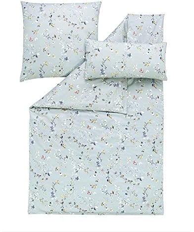 ESTELLA Mako-Satin Bettwäsche Phibie aquamarin