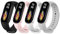 Msksjer 4 Pezzi Cinturini Compatibile con Cinturino Xiaomi Mi Band 7/Mi Band 6/Mi Band 5 Donna e Uomo, Braccialetti Sportivi in Silicone Morbido per Mi Band, Nero/Grigio/Bianco/Rosa