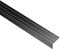 Gedotec Treppen-Kantenprofil selbstklebend | 1 Stück - Stufen-Kantenprofil Aluminium schwarz | 2000 mm | Bodenprofil ungelocht zum Kleben | Winkel-Schutzprofil 25 x 20 mm | Alu-Winkelprofil mit Rillen
