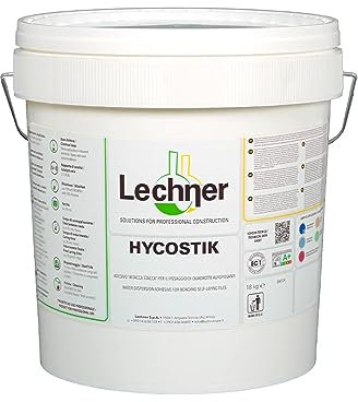HYCOSTIK 5KG Adesivo collante attacca e stacca ideale per pavimenti in pvc e cushion (consumo 100g/mq)