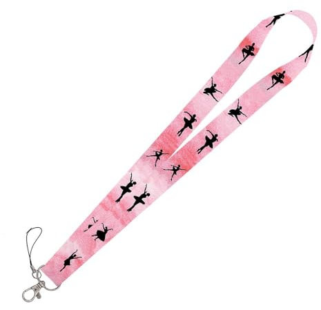 Schlüsselband, Schlüsselband Lanyard, Lanyard für Schlüssel, mit 2 Zubehör, Zweiseitiger Druck in Voller, Halsriemen Schlüsselbund für Schlüssel, ID Badge Card Holder, Ausweishülle