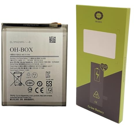 OH-BOX® Akku kompatibel mit Samsung EB-BA750ABU Galaxy A7 2018/A10 (SM-A105, SM-A750)
