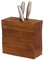 Messerblock ohne Messer Retro Massivholz Messerhalter Messerblock Kapazität Küche Multifunktionale Platzierung Organizer für Küchenmesser