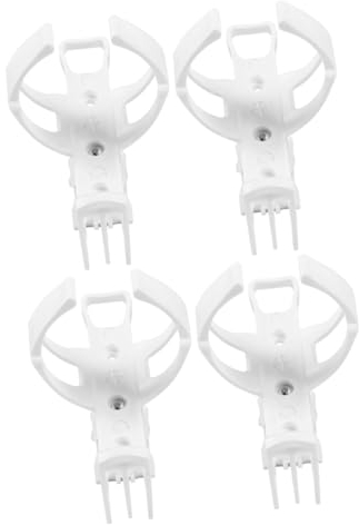 YARNOW 4pièces Support De Bouteille pour Vélo Porte-Gourde Amovible avec Rotation à Degrés Blanc