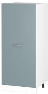 Vicco Herdumbauschrank R-Line, Küchenkommode, Blau-Grau/Weiß, 60 cm