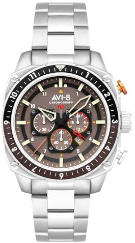 AVI-8 Hawker Hunter Atlas Dual Time Chronograph Schatten grau