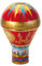 Round Mini Shortbreads 150g in Hot Air Balloon Design Confectionery Money Box Tin – Luxury UK-Made Biscuit Gift Set for Christmas, Birthday, Mothers or Fathers Day, Anniversary – H20 x 13cm Diameter