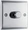 AMK® BG 1 Gang 2 Way Chrome Steel 400W Dimmer Switch For Fluorescent Incandescent and Other Variable Brightness Lamps
