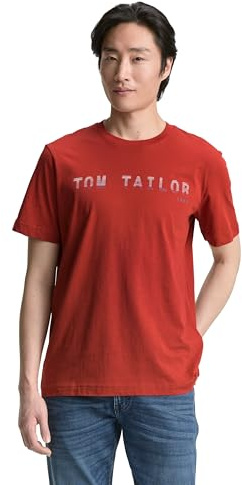 TOM TAILOR Herren 1046789 T-Shirt, 14302 - Velvet Red, XXL EU