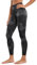 CRZ YOGA Butterluxe Damen High Waist Sport Leggings Blickdicht Yoga Leggins Sporthose Workout Gym Yogahose - 64cm Grau Tie Dye Blumen 36