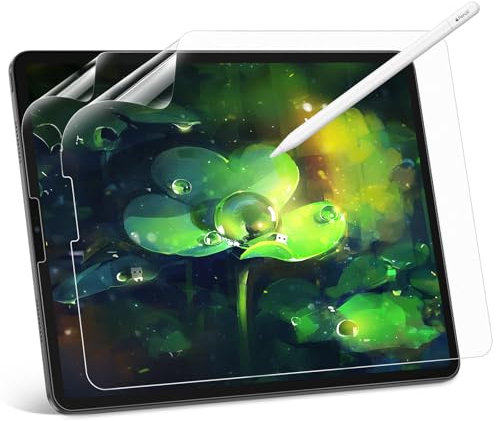 [2 Piezas] Protector de Pantalla Efecto Papel para iPad Pro 13 Pulgadas M4 2024, Screen Protector para iPad Pro 13 Mate Antirreflejo/Antihuellas, Escribe y Dibuja Perfectamente