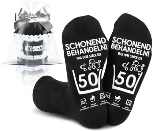 Johiux 50.Geburtstagsgeschenk Für Männer,Geburtstag Socken Herren,Lustige Geschenk Geburtstag Männer,Geschenk 50 Geburtstag Mann
