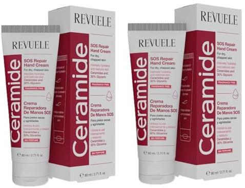 2er Pack Handcreme REVUELE Ceramide SOS Repair Handcreme Restorative, 2x 80ml