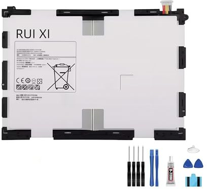 RUI XI Batterie compatible pour Samsung Galaxy Tab A 9,7 SM -T550 SM-P550 SM-T555C SM-T555 SM-P351 SM-P555 6000mAh 3.8V EB-BT550ABE Tablette Batterie