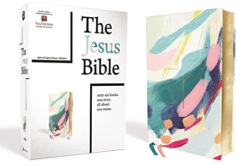 The Jesus Bible Artist Edition, NIV, Leathersoft, Multi-color/Teal, Comfort Print
