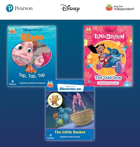 Pearson Bug Club Disney Reception Pack D, including decodable phonics readers for phases 2 to 4: Finding Nemo: Tap, Tap, Tap!, Lilo and Stitch: The Odd Dog, Monsters, Inc: The Little Basket