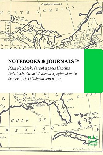 Notebooks & Journals, USA (Bon Voyage! Travel Journal), Pocket, Plain: Soft Cover (4 x 6)(Classic Notebook, Journal, Sketchbook, Diary, Composition Notebook) [Lingua Inglese]